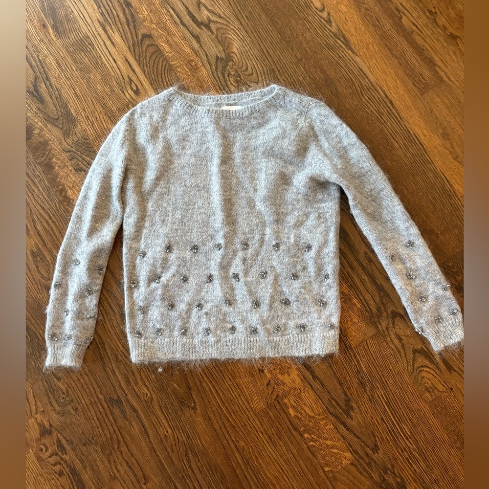 Sezane Gray Women's Sweater with Sparkles - size small